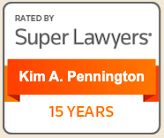 Rated By Super Lawyers Kim A. Pennington 15 years